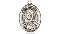 [8005SS] Sterling Silver Saint Apollonia Medal