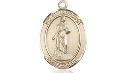 [8006GF] 14kt Gold Filled Saint Barbara Medal