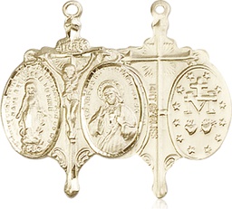 [0021GF] 14kt Gold Filled Novena Medal