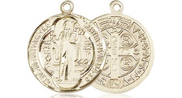 [0026BGF] 14kt Gold Filled Saint Benedict Medal