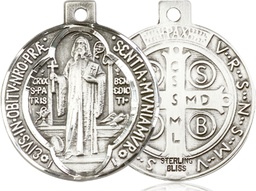[0027BSS] Sterling Silver Saint Benedict Medal