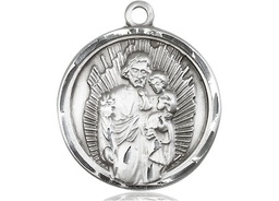 [0036KSS] Sterling Silver Saint Joseph Medal