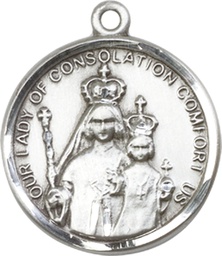 [0038SS] Sterling Silver Our Lady of Consolation Medal