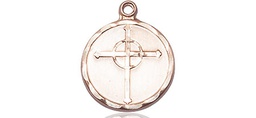 [0051KT] 14kt Gold Episcopal Cross Medal