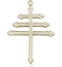 [0064GF] 14kt Gold Filled Maronite Cross Medal