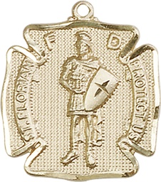 [0070GF] 14kt Gold Filled Saint Florian Medal