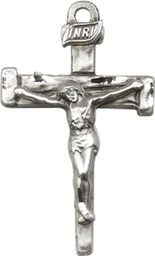 [0073SS] Sterling Silver Nail Crucifix Medal