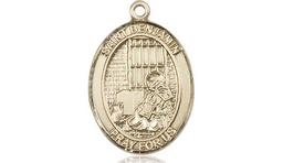 [8013GF] 14kt Gold Filled Saint Benjamin Medal