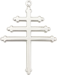 [0074SS] Sterling Silver Maronite Cross Medal