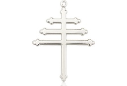 [0074SS] Sterling Silver Maronite Cross Medal