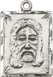 [0075SS] Sterling Silver Holy Face Medal