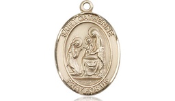 [8014GF] 14kt Gold Filled Saint Catherine of Siena Medal