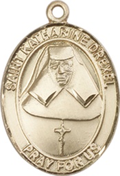 [8015GF] 14kt Gold Filled Saint Katharine Drexel Medal