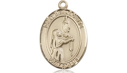 [8017GF] 14kt Gold Filled Saint Bernadette Medal