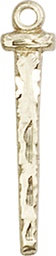 [0054KT] 14kt Gold Nail Medal