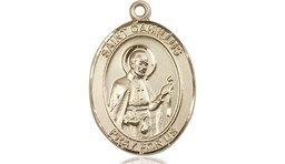[8019GF] 14kt Gold Filled Saint Camillus of Lellis Medal