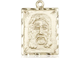 [0075KT] 14kt Gold Holy Face Medal