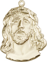 [0083KT] 14kt Gold Ecce Homo Medal