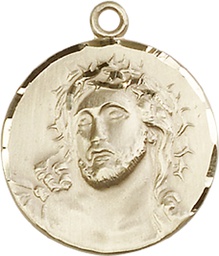 [0154KT] 14kt Gold Ecce Homo Medal