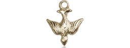 [0208KT] 14kt Gold Holy Spirit Medal