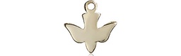 [0225KT] 14kt Gold Holy Spirit Medal