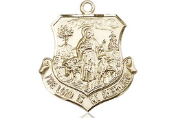 [0345KT] 14kt Gold Lord Is My Shepherd Medal