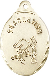 [0599ZKT] 14kt Gold Graduate Medal