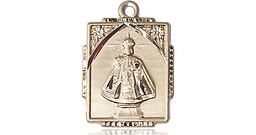 [0804IKT] 14kt Gold Infant of Prague Medal