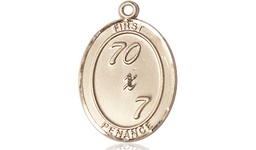 [0867KT] 14kt Gold First Penance Medal