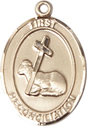 [0868KT] 14kt Gold First Reconciliation Medal