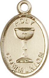 [0976KT] 14kt Gold Holy Communion Medal