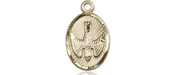 [0982KT] 14kt Gold Holy Spirit Medal