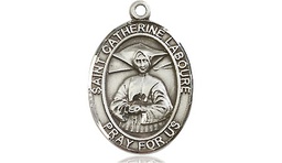 [8021SS] Sterling Silver Saint Catherine Laboure Medal