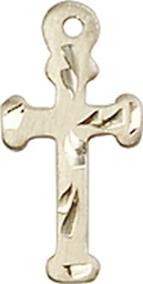 [2521KT] 14kt Gold Cross Medal