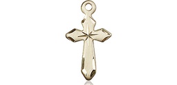 [2529KT] 14kt Gold Cross Medal