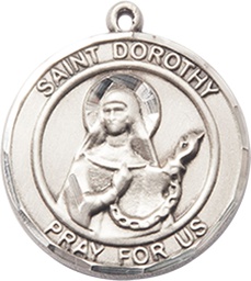 [8023RDSS] Sterling Silver Saint Dorothy Medal
