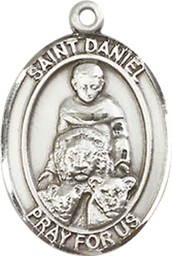[8024SSY] Sterling Silver Saint Daniel Medal - With Box