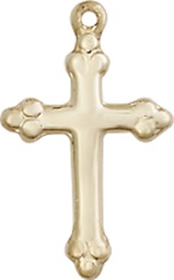 [5415KT] 14kt Gold Cross Medal