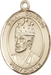 [8026GF] 14kt Gold Filled Saint Edward the Confessor Medal