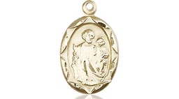 [0612KGF] 14kt Gold Filled Saint Joseph Medal