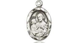 [0612KSS] Sterling Silver Saint Joseph Medal