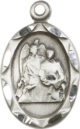 [0612RASS] Sterling Silver Saint Raphael Medal