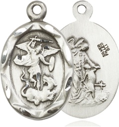 [0612RSS] Sterling Silver Saint Michael the Archangel Medal