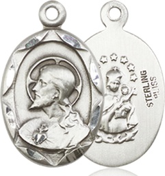 [0612SSS] Sterling Silver Scapular Medal