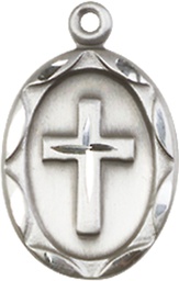 [0612YSS] Sterling Silver Cross Medal