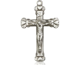 [0620SS] Sterling Silver Crucifix Medal