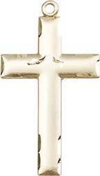 [0624YKT] 14kt Gold Cross Medal