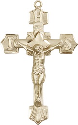 [0637GF] 14kt Gold Filled Crucifix Medal