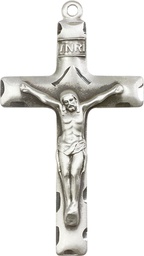 [0644SSY] Sterling Silver Crucifix Medal - With Box