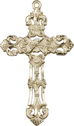 [0648YGF] 14kt Gold Filled Cross Medal
